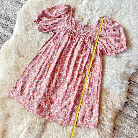 ✨💋SOLD💋🌺🌼DÔEN ‘Tybee’ Silk Satin Golden Hour Paisley Mini Dress XS✨ - Picture 7 of 16